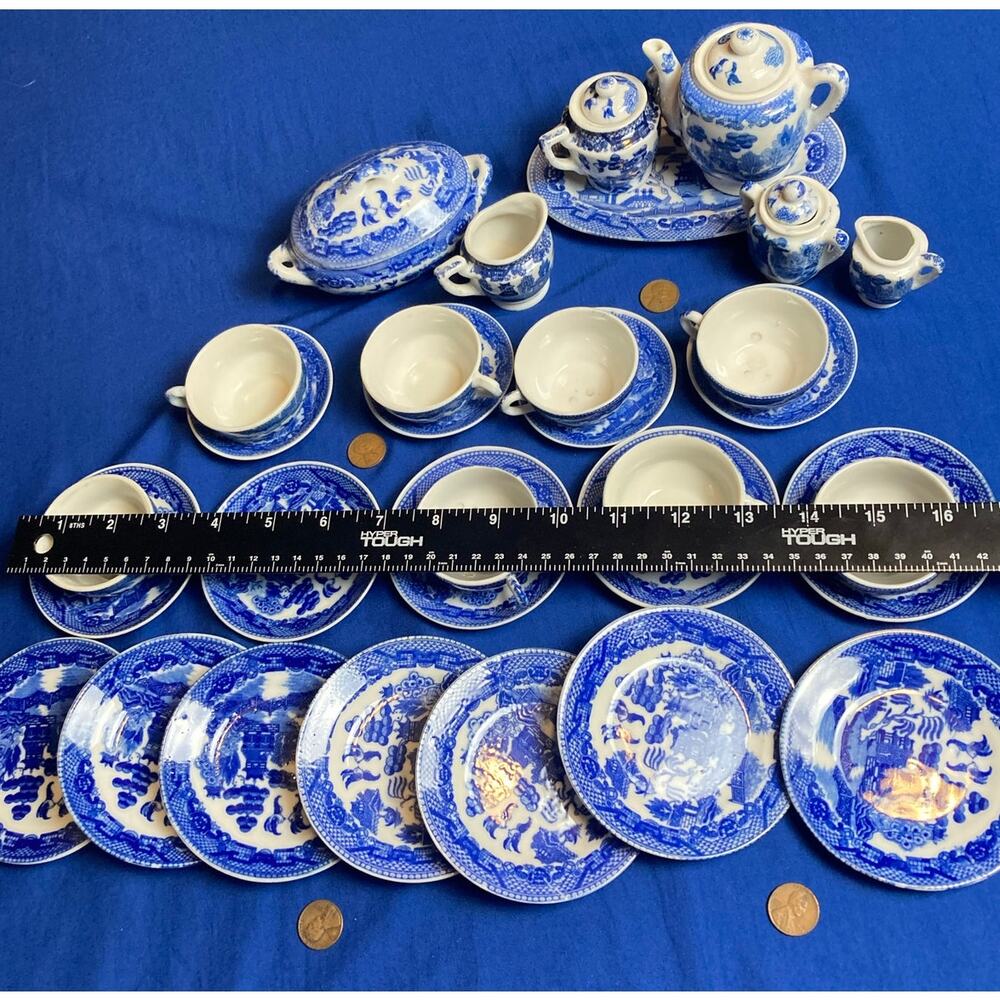 VTG Japanese Mini Tea Mixed Lot Sets Over 30 Pieces Some Marked Occupied Japan - Picture 3 of 16